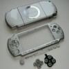 Корпус PSP 2000 Slim (серебро) передняя и задняя части