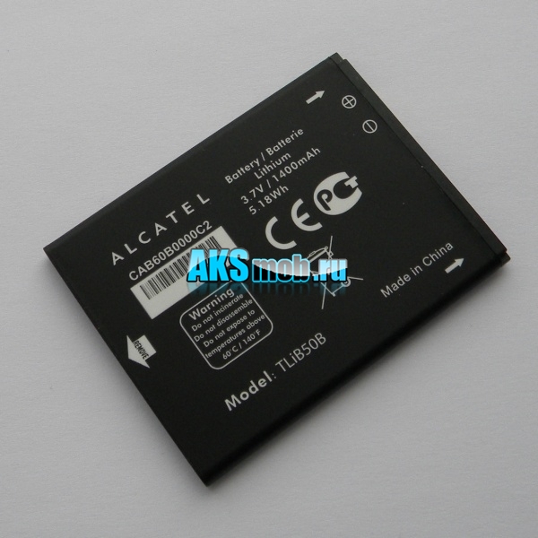 Аккумулятор (батарея) TLiB50B для Alcatel 4030/ 4010D/ 4013D/ 4014D/ 4027D/ 4035D/ 5020/ 5020D/ МТС 970 / Megafon SP-AL - CAB60B0000C2