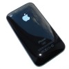Корпус для Apple iPhone 3G (A1241 и A1324) с хромированной рамкой - задняя черная крышка