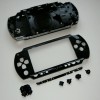 Корпус PSP 1000 Fat (черный, все кнопки, все крышки, заглушки) передняя и задняя части