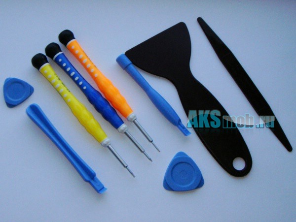 Набор инструментов для разборки и ремонта сотовых, iPhone, iPod, PSP, Nintendo 10 предметов