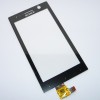 Тачскрин (сенсорное стекло) для Sony ST25i Xperia U - черный
