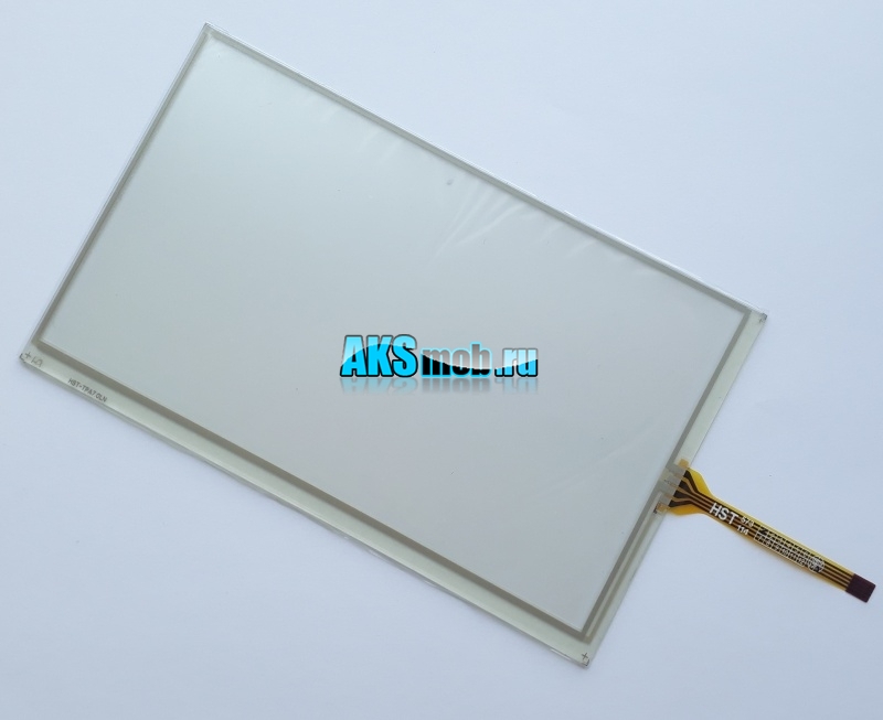 Тачскрин 164мм на 99мм для автомагнитолы - сенсорное стекло 7 дюймов тип 54 - шлейф сбоку